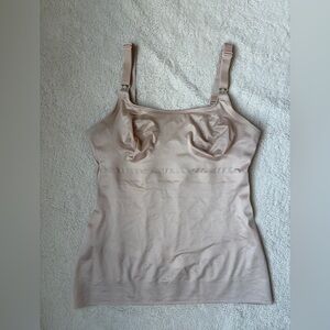 Ruby Ribbon Tan Nude Shapewear Camisole Size 34